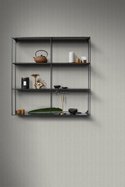 Origin Wallcoverings Tapete Fischgrätmuster Grau - 0,53 x 10,05 m - 347658