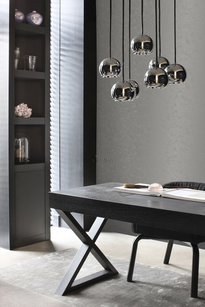Origin Wallcoverings Tapete Uni Dunkelgrau - 53 cm x 10.05 m - 345945