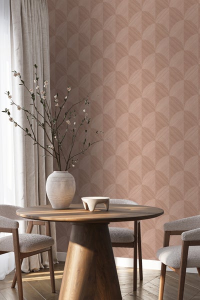 Origin Wallcoverings Tapete 3D Muster Terrakottarosa - 53 cm x 10.05 m - 347937