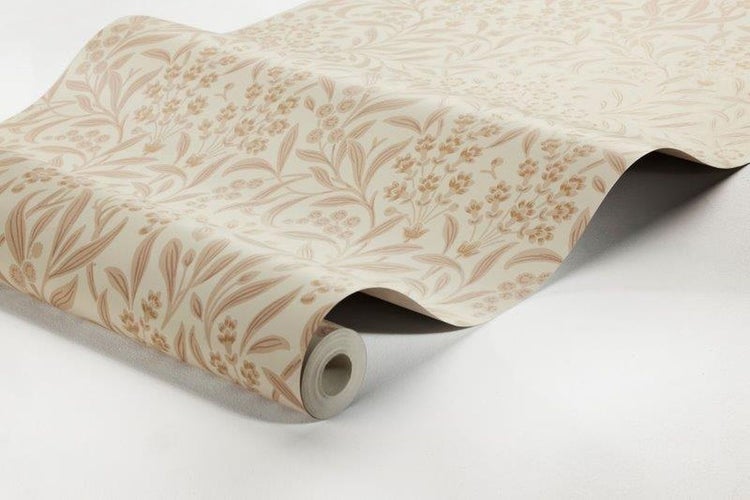 Borastapeter Tapete Blumen Terrakottarosa - 53 cm x 10.05 m - 660026