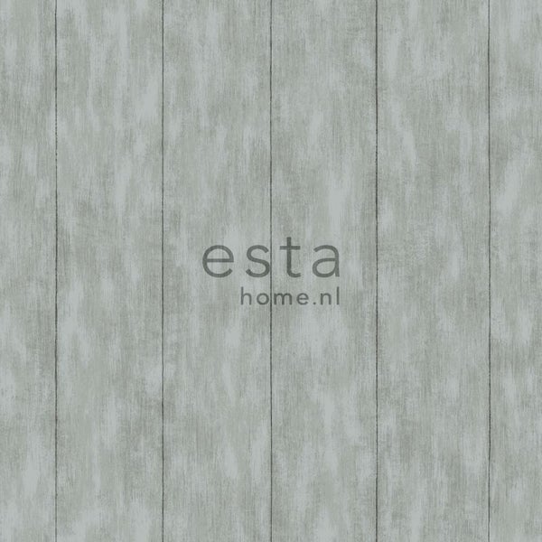 ESTAhome Tapete Holz-Optik Grau - 53 cm x 10.05 m - 128009