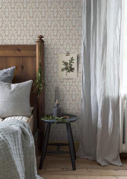 Borastapeter Tapete Blumen Beige - 53 cm x 10.05 m - 660074