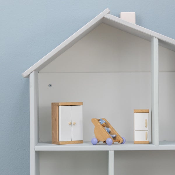 MissPompadour Kreidefarbe für Möbel Grau und Entspannt 750ml - Holzfarbe, Holzlack matt innen - für Kinderzimmer, Möbelfarbe ohne Schleifen - Kreidefarbe für Holz, Metall, Kunststoff - LittlePomp