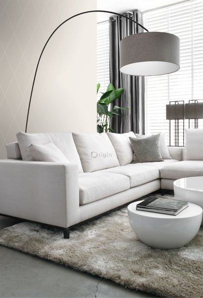 Origin Wallcoverings Tapete Karomuster Beige - 53 cm x 10,05 m - 345719