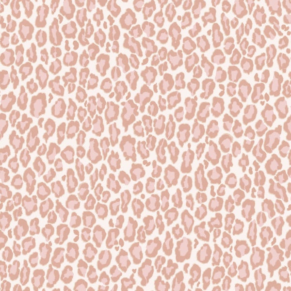 Walls4You Tapete Leopardenmuster Rosa - 0,53 x 10,05 m - 935282