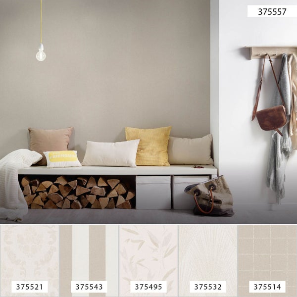 A.S. Création Tapete Uni Beige 53 cm x 10.05 m