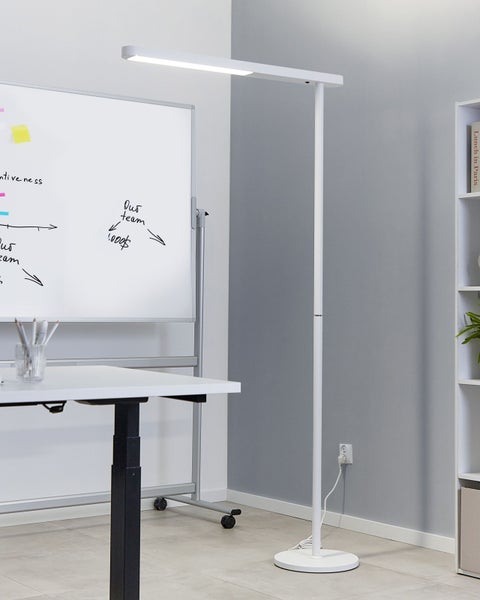 LED Stehlampe PERSEUS Metall Weiß