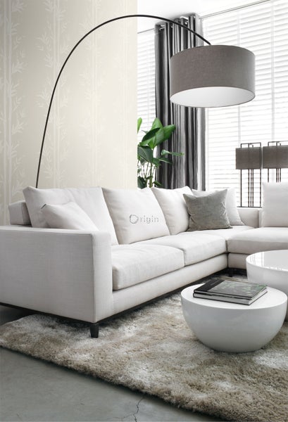Origin Wallcoverings Tapete Bambusmuster Crême-Weiß - 53 cm x 10.05 m - 345750