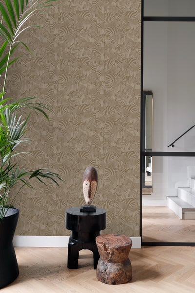 Origin Wallcoverings Tapete Zebras Beigebraun - 50 x 900 cm - 347911