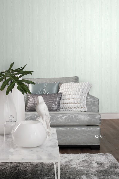 Origin Wallcoverings Tapete Holzoptik Mintgrün - 53 cm x 10.05 m - 347524