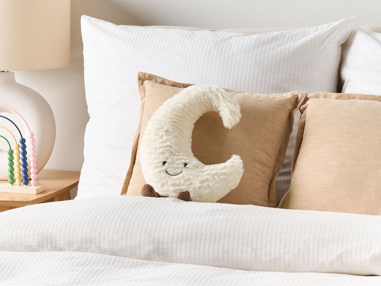 Kinderkissen Mond 21 x 40 cmWeiß MOONLIGHTER