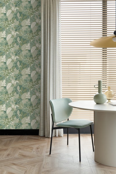 ESTAhome Tapete Blätter Mintgrün - 50 x 900 cm - 139848