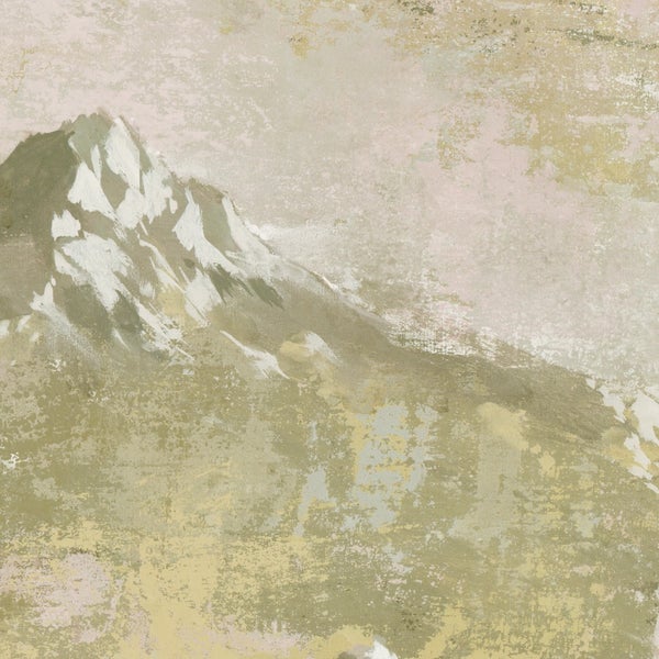 Gemälde einer Berglandschaft