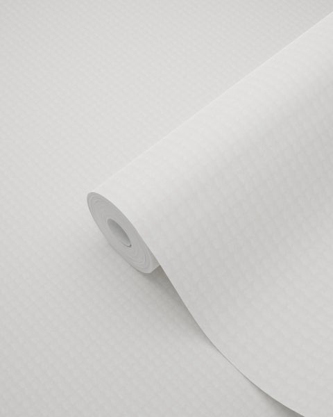 ESTAhome Tapete Stickmuster Weiß - 53 cm x 10.05 m - 138130