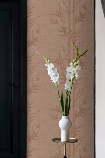 Origin Wallcoverings Tapete Bambusmuster Terrakottarosa - 50 x 900 cm - 347927
