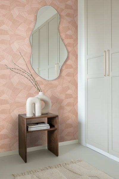Origin Wallcoverings Tapete 3D-Muster Terrakottarosa - 53 cm x 10.05 m - 348040