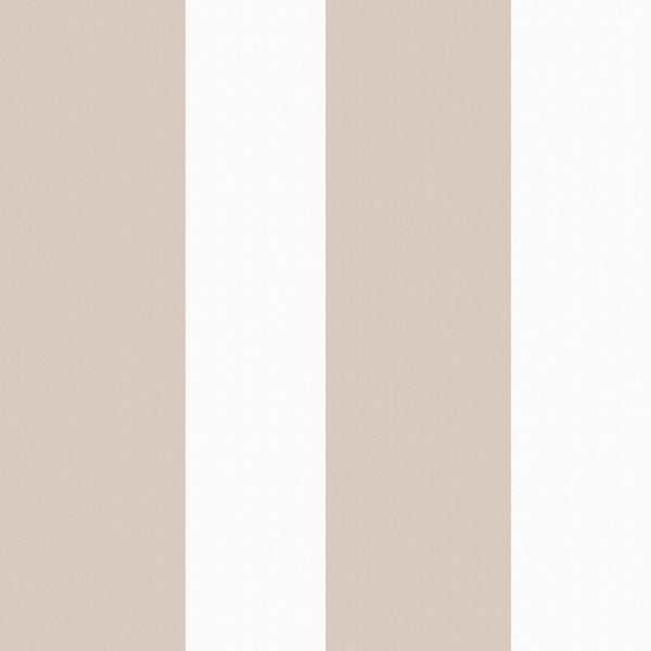 Sanders und Sanders Tapete Streifen Altrosa und Weiß - 53 cm x 10.05 m - 640721