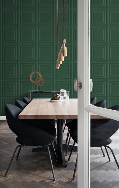 Origin Wallcoverings Tapete Holzwandverkleidung Dunkelgrün - 53 cm x 10.05 m - 347831