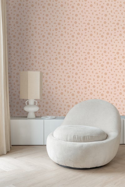 ESTAhome Tapete grafisches Motiv Terrakottarosa - 50 x 900 cm - 139751