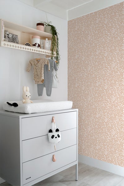 ESTAhome Tapete Blumen Terrakotta - 50 x 900 cm - 139880