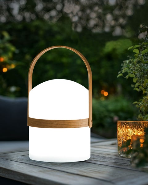 LED-Tischlampe für den Außenbereich ESTERO Weiß