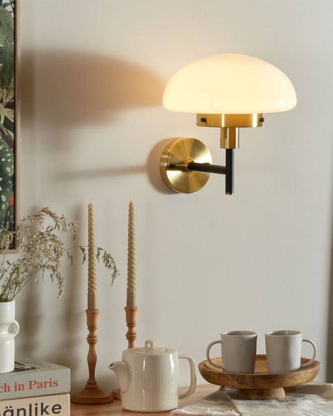 Wandlampe MINIJA Metall Schwarz