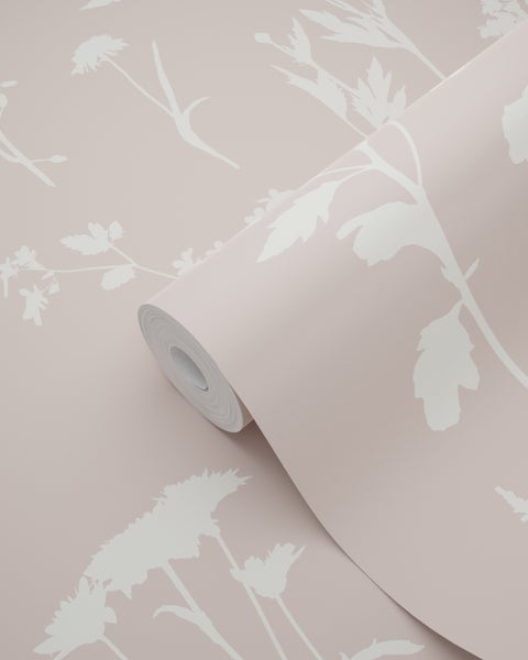 ESTAhome Tapete Feldblumen Hellrosa - 53 cm x 10.05 m - 139393
