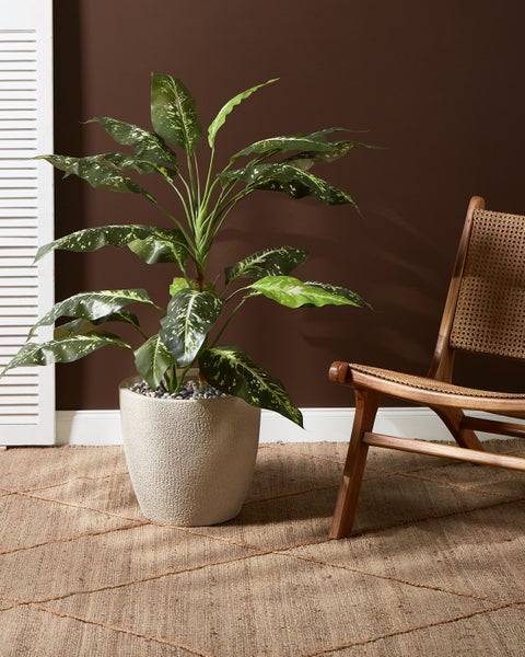 Blumenkübel KANNIA 36 cm Cremeweiß