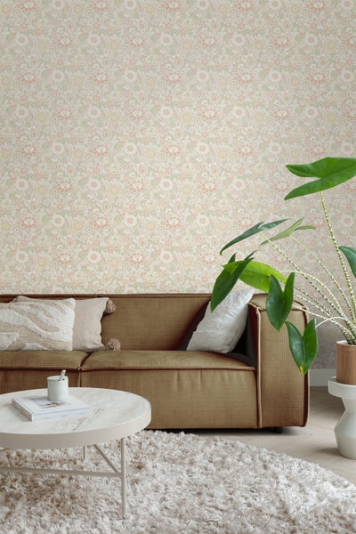 Borastapeter Tapete Blumen Beige - 53 cm x 11.2 m - 660155