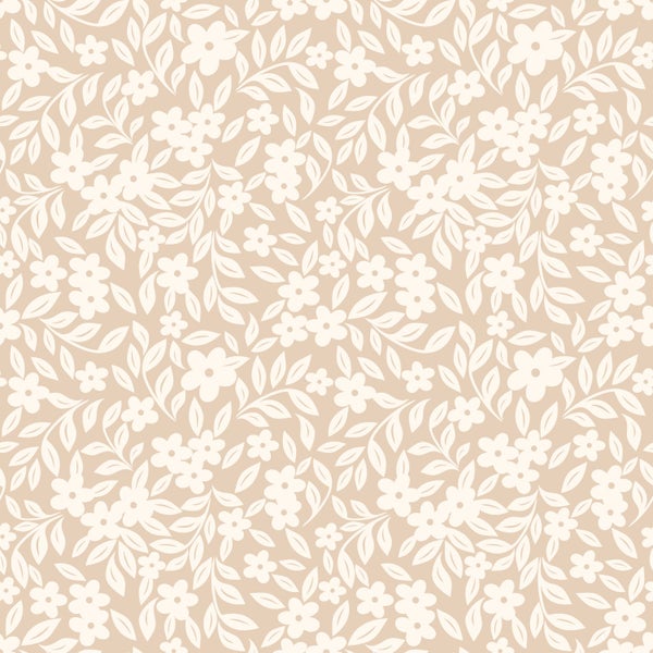 ESTAhome Tapete Blumen Beige - 50 x 900 cm - 131438