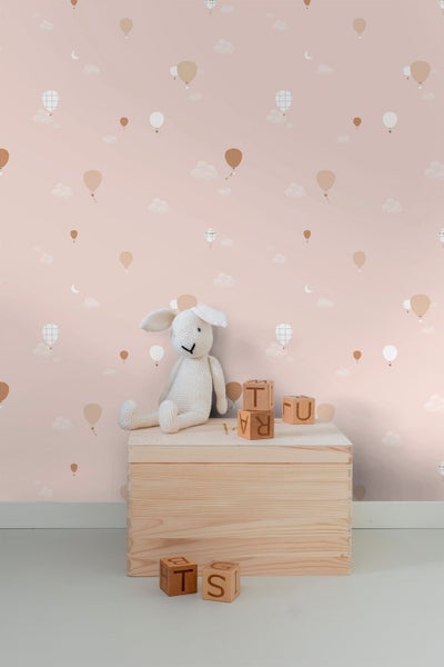 Sanders und Sanders Tapete Luftballons Rosa - 53 cm x 10 m - 640286