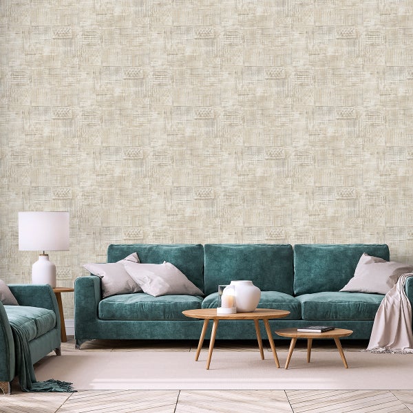Sanders und Sanders Tapete grafisches Motiv Beige - 53 cm x 10,05 m - 640752