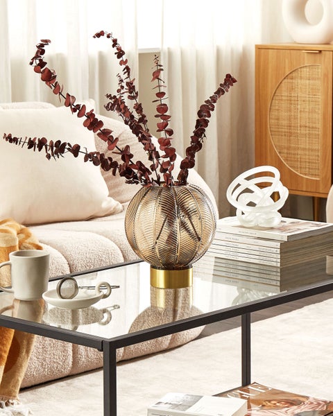 Blumenvase FELLI Glas 24 cm Braun