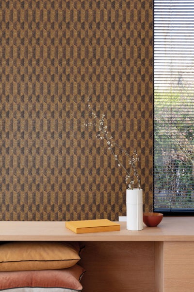 Masureel Tapete 3D Muster Orange - 53 cm x 10.05 m - 630715