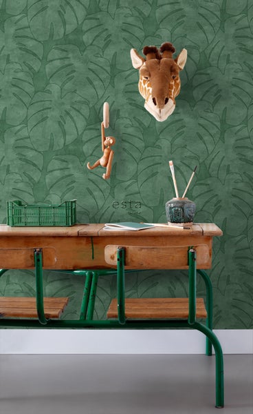 Tapete mit Monstera-Blattmuster