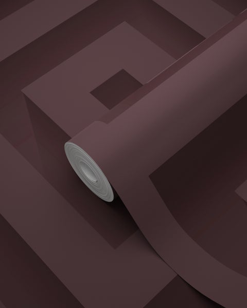 Origin Wallcoverings Tapete 3D-Quadrate Aubergineviolett - 50 x 900 cm - 347976
