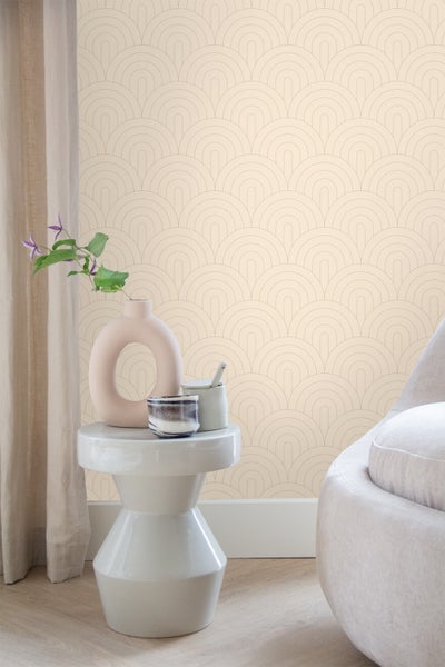 ESTAhome Tapete Art Decó Muster Beige - 50 x 900 cm - 139777