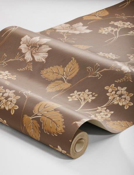Borastapeter Tapete Blumen Braun - 53 cm x 10.05 m - 660837