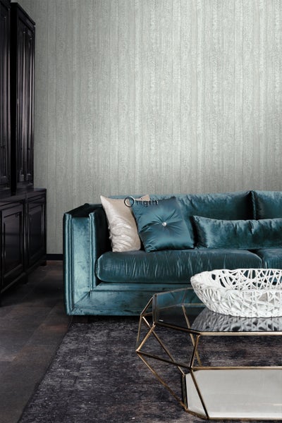 Origin Wallcoverings Tapete Holz-optik Mintgrün - 53 cm x 10.05 m - 347529