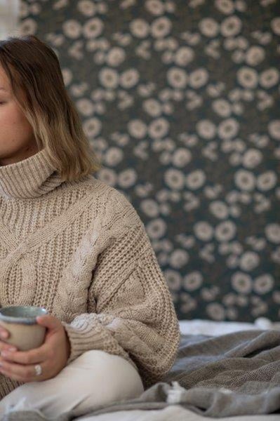 Blumentapete mit Blütenmuster