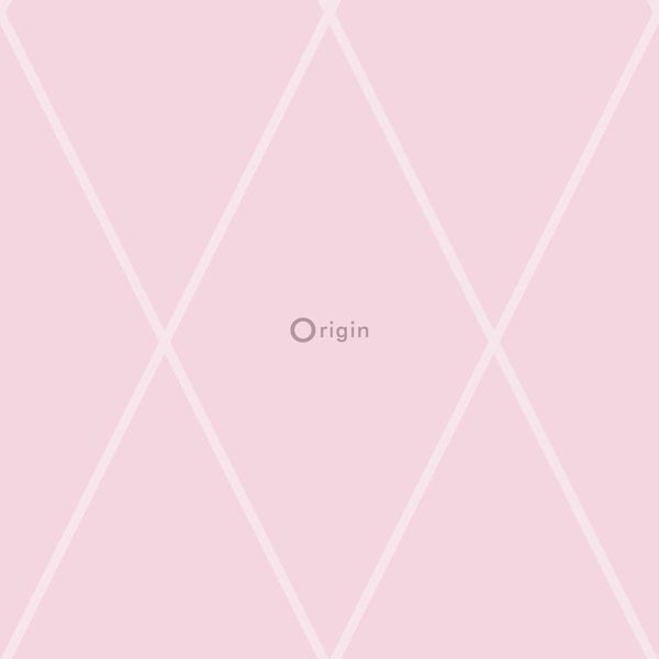Origin Wallcoverings Tapete Karomuster Rosa - 53 cm x 10.05 m - 345722