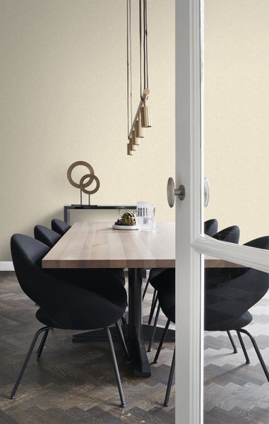 Origin Wallcoverings Tapete Uni Crême-Beige - 53 cm x 10.05 m - 346203