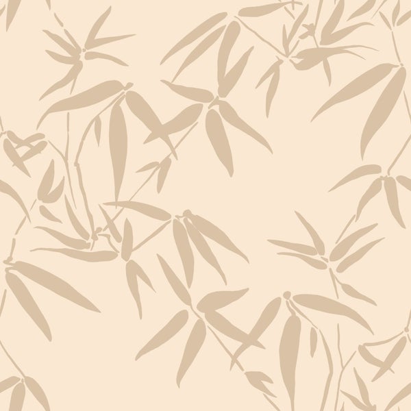 ESTAhome Tapete Bambusblätter Beige - 53 cm x 10.05 m - 139733