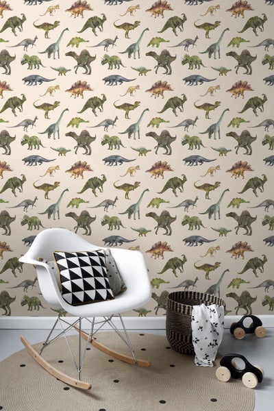 Tapete mit Dinosaurier-Motiv