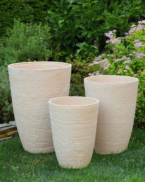 Blumenkübel CAMIA 51 cm Beige