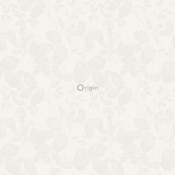 Origin Wallcoverings Tapete Blätter Weiß - 53 cm x 10.05 m - 346541
