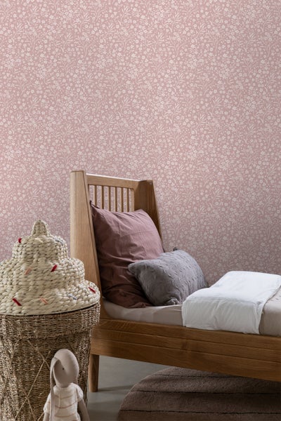 ESTAhome Tapete Blumen Rosa - 53 cm x 10.05 m - 139884