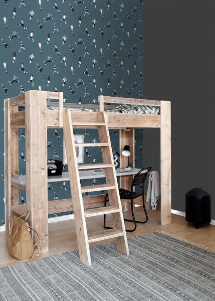 ESTAhome Tapete Fußballspieler Dunkelblau - 50 x 900 cm - 131556