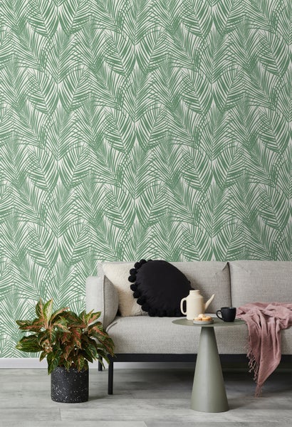 Walls4You Tapete tropische Blätter Grün - 53 cm x 10.05 m - 935307