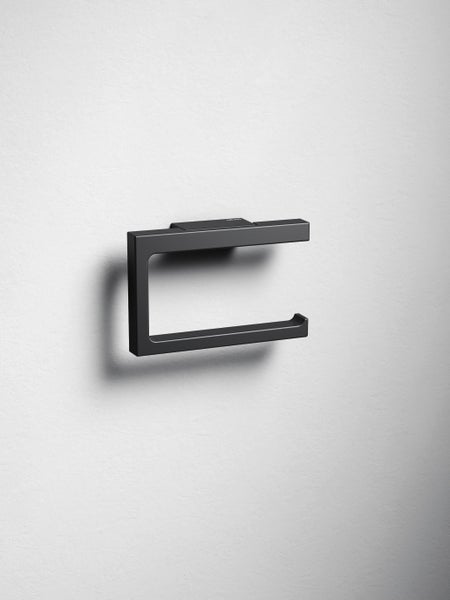 KEUCO Edition 11 Black Selection Toilettenpapierhalter, offene Form,  schwarz-matt